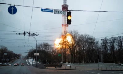 Blast at Kyiv TV Tower