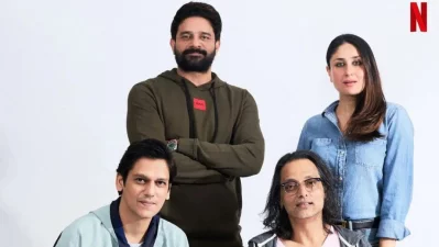 Kareena with Sujoy Ghosh, Jaideep Ahlawat and Vijay Varma