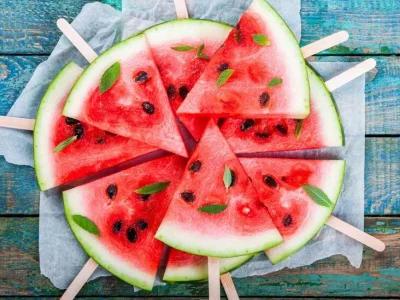 Watermelon is 90% water which is why we love eating it on a hot summer day