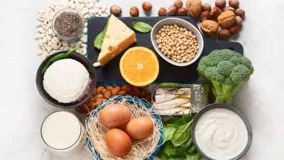 A balanced diet with adequate protein and reduced sodium can help protect your bones