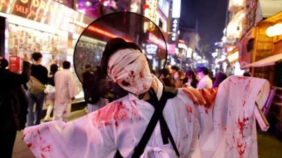 Halloween has gained popularity in South Korea in recent years, especially among young people.