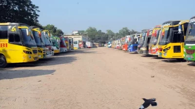 Transport Strike in Rajshahi