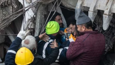 An eight-year-old boy was rescued from the rubble after 52 hours.