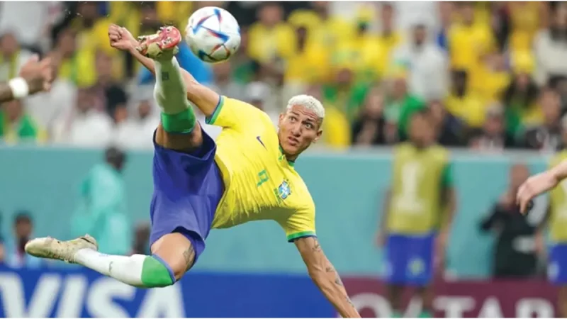 FIFA World Cup 2022 Brazil v Serbia results video  'Insane' Richarlison  bicycle kick early goal of the World Cup contender